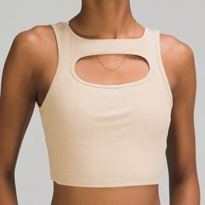 lululemon LA cut-out crop tank